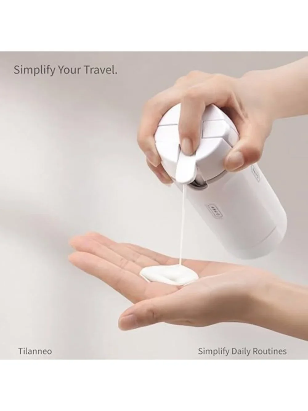 4-in-1 Travel Toiletry Bottles, Leakproof Pump Dispenser, TSA Compliant